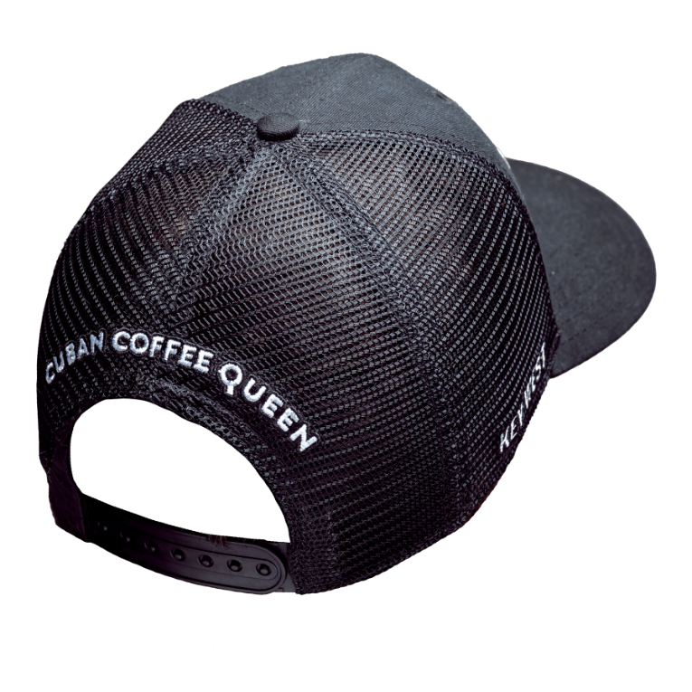 White Crown on black hat (back)