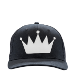 Crowned White Black Hat