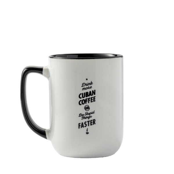 Coffee Mug white with black