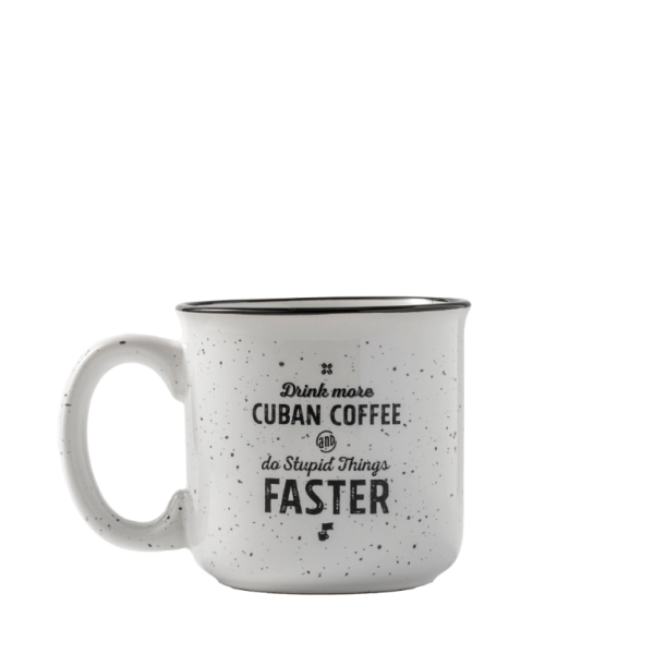 Ceramic Mug white flake