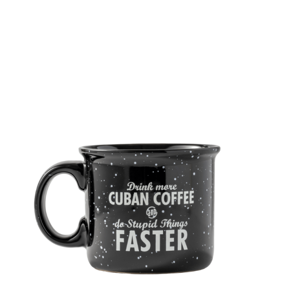 Ceramic Mug black flake