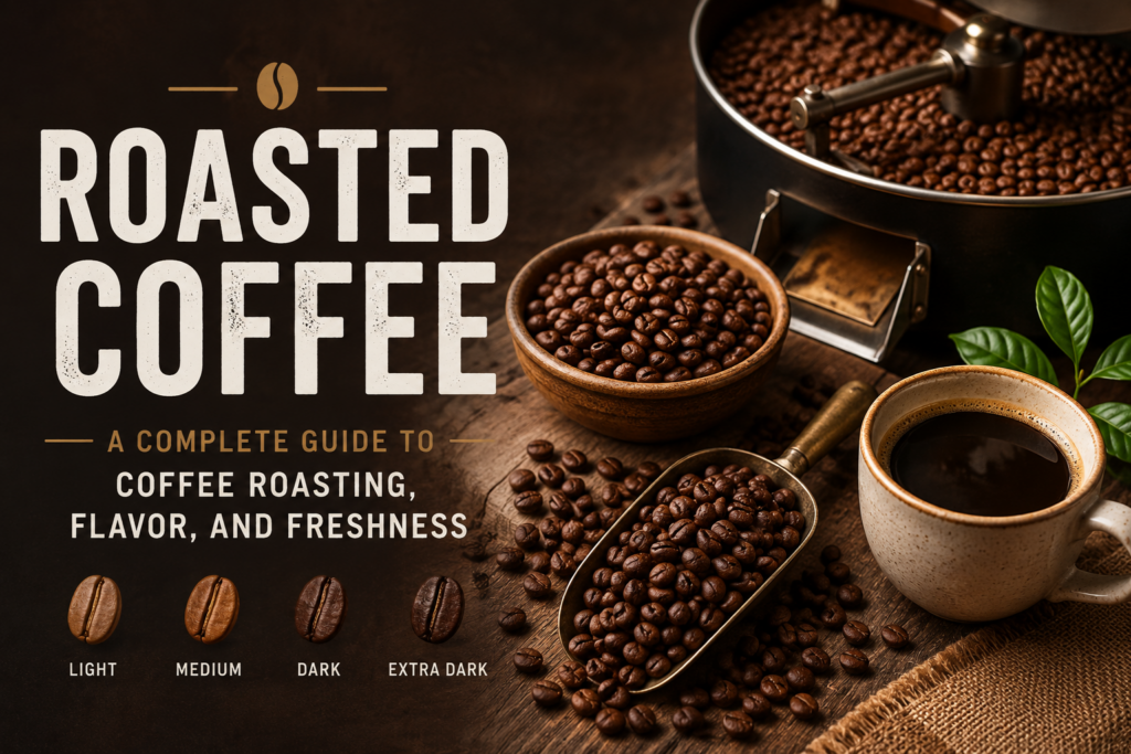 Roasted Coffee: A Complete Guide to Coffee Roasting, Flavor, and Freshness