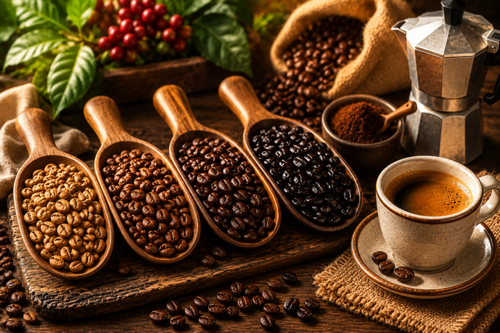 Coffee Roast Levels: Light, Medium, Dark & Cuban
